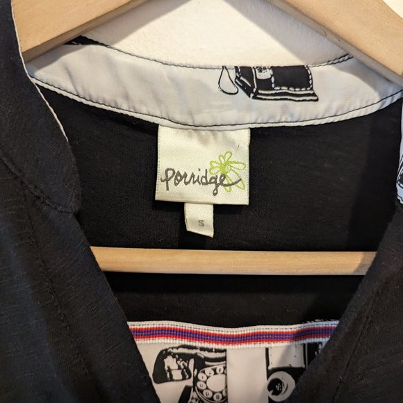 Anthropologie Porridge Black/White Telephone Print Tank - Picture 7 of 14